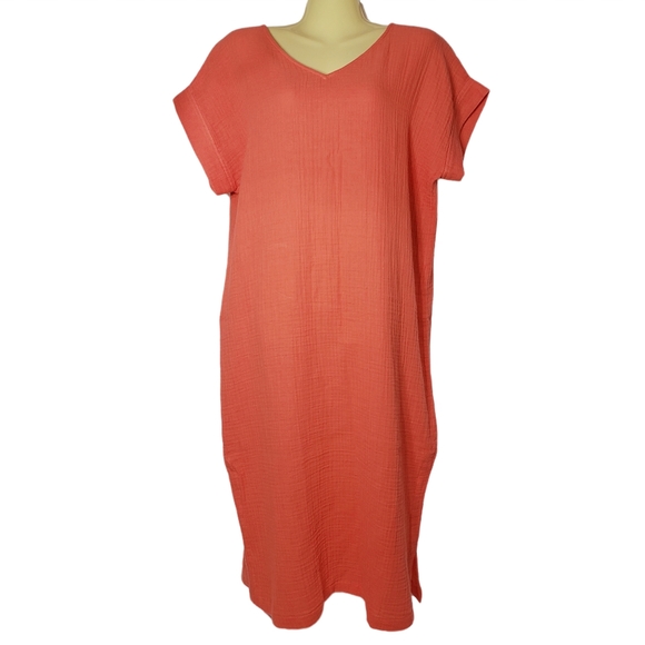 Eileen Fisher Dresses & Skirts - Eileen Fisher Dress Textured Crepe Column Small